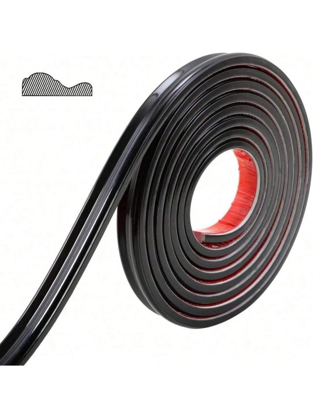 

1PC 1m/2m Decoration Interior Trim Strips Wall Stickers Corner Decorative Strips Home Decor Garden Peel and Stick 1m чорний