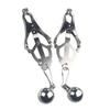 Metal Nipple Clamp with Metal Clitoris Chain for Women Fetish To Breast Labia Clip Stimulation Massager Bdsm Bondage Sex Product