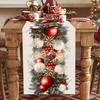 Christmas Ball Table Runner Merry Christmas Decorations For Home 2026 Cristmas Table Cover Navidad Noel Gift New Year Tablecloth