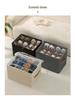 Foldable Shoe Storage Box with Lid & Dividers - Multifunctional Organizer for Clothes & Sundries