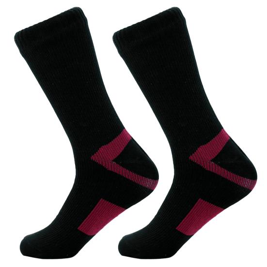 1 Pair Waterproof Socks Elastic Breathable Mid-Tube Soft Socks Foot Protection Windproof