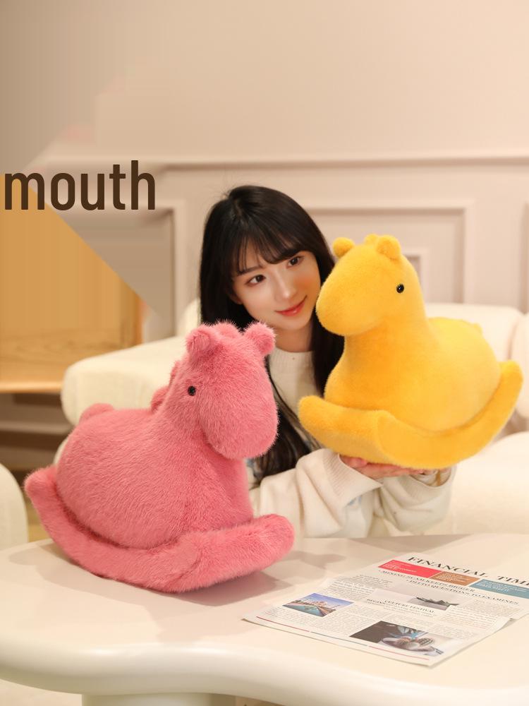 Plush Rocking Horse Doll – Cute Children's Comfort Toy & Birthday Gift