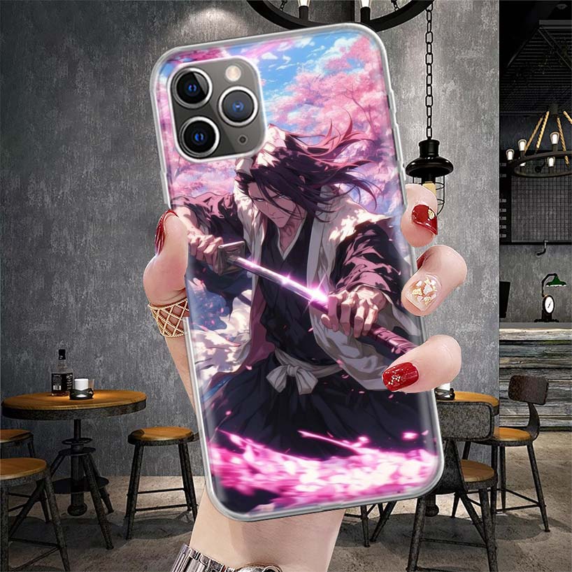 Bleach Kuchiki Byakuya Soft Phone Case For IPhone 11 17 Air 16E 16 Pro Max 15 + 14 Plus 13 Mini 12 Apple 7 SE 8 Fundas Coque 11