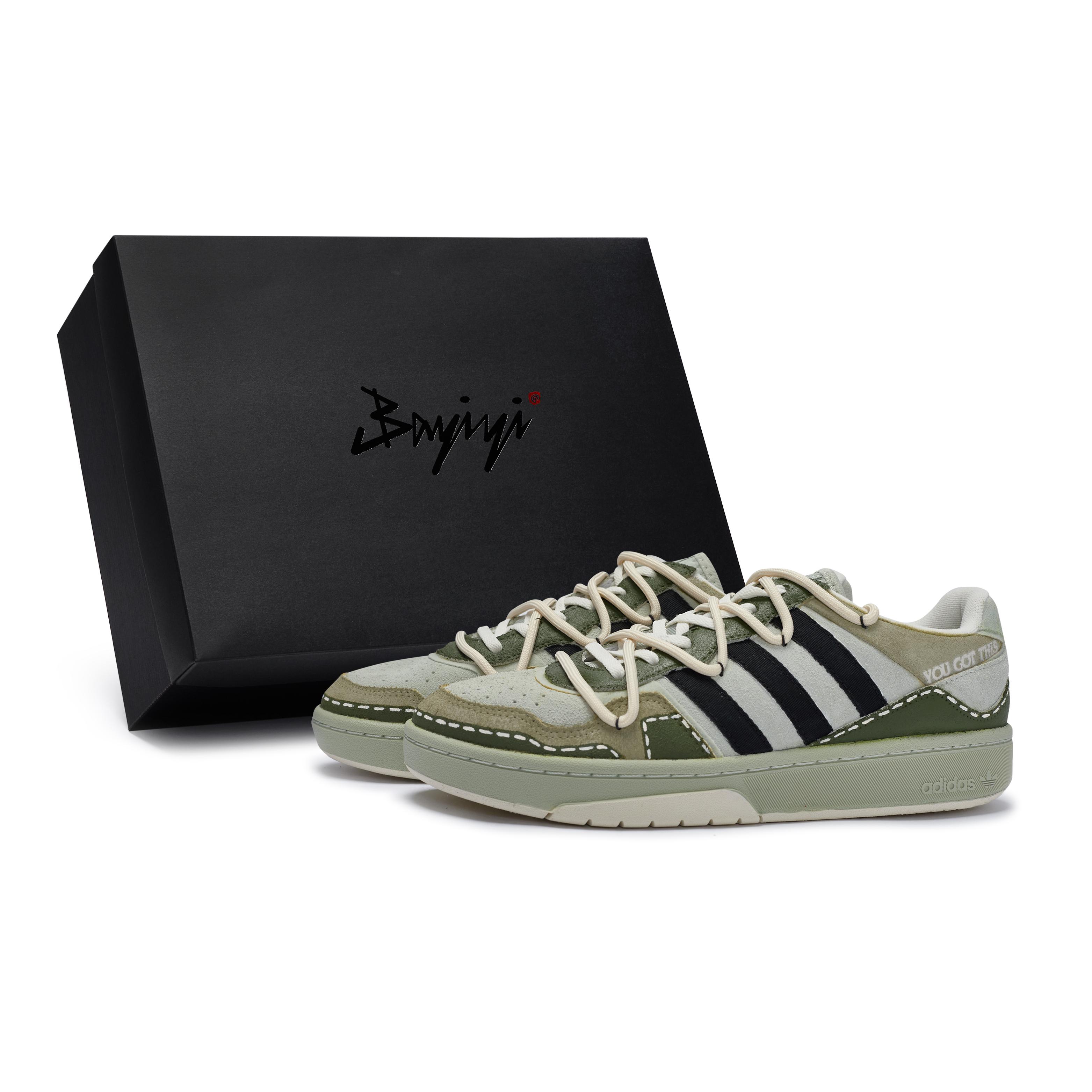 Adidas Originals Courtic Casual Shoes Unisex Low top Green Black ID6071(Team80-S-BOX) 42