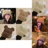 Cute Ear Warmer Plush Hat For Women Soft And Cozy Winter Cotton Beanie
