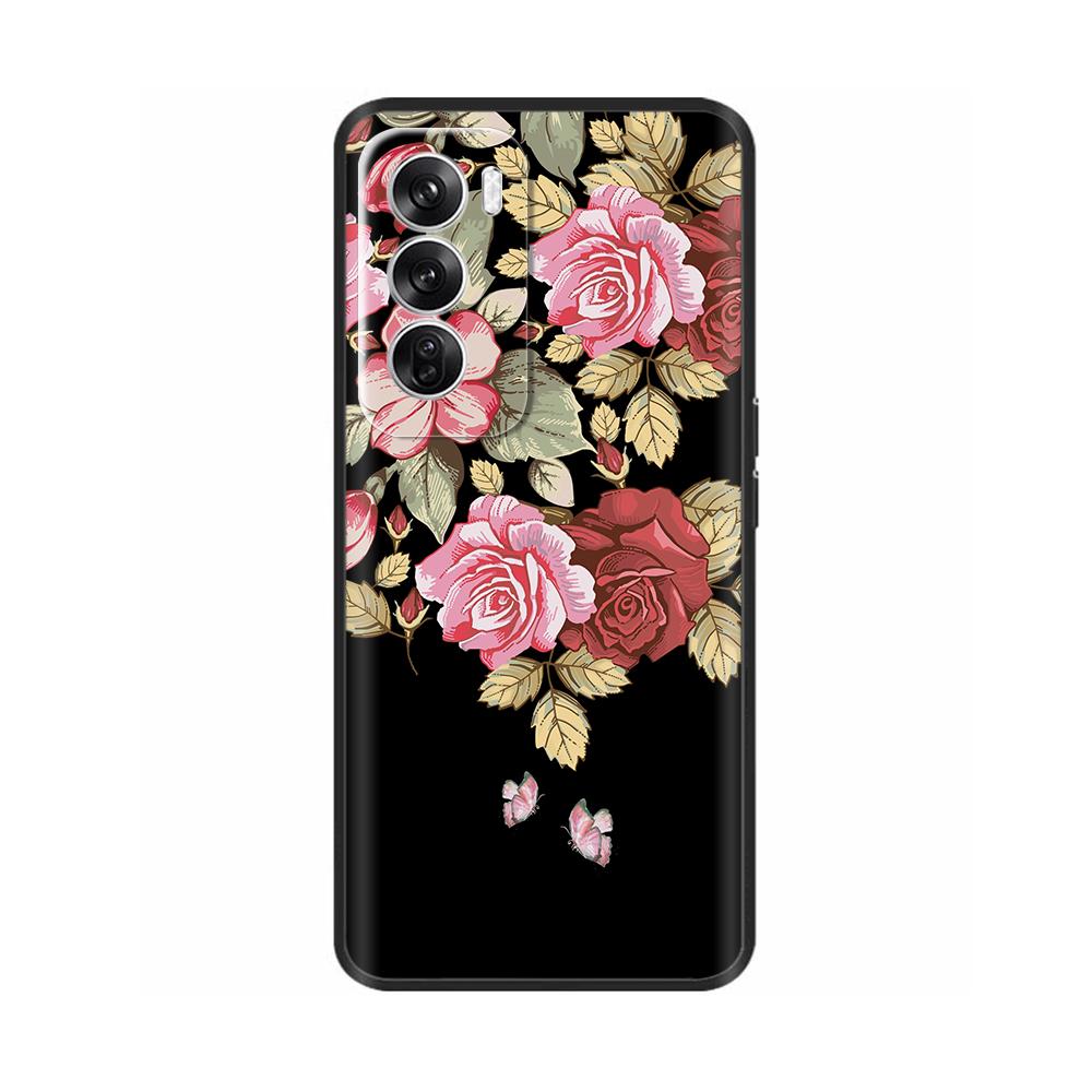 Luxury Painted Case For OPPO Reno 12 Pro Back Cover Silicone Phone Case For OPPO Reno 12 Reno12 Pro 5G Protective Shell Capas