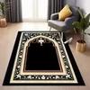 Authentic Ethnic Muslim Prayer Rug Living Room Decor Anti-slip Carpets Bedroom  Soft Rug Entrance Doormat Cultural Muslim Carpet