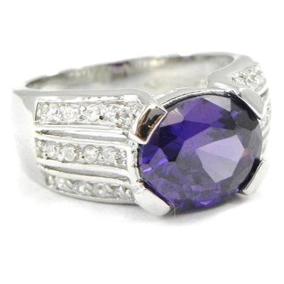Amethyst 'Scarlett' Silver Ring