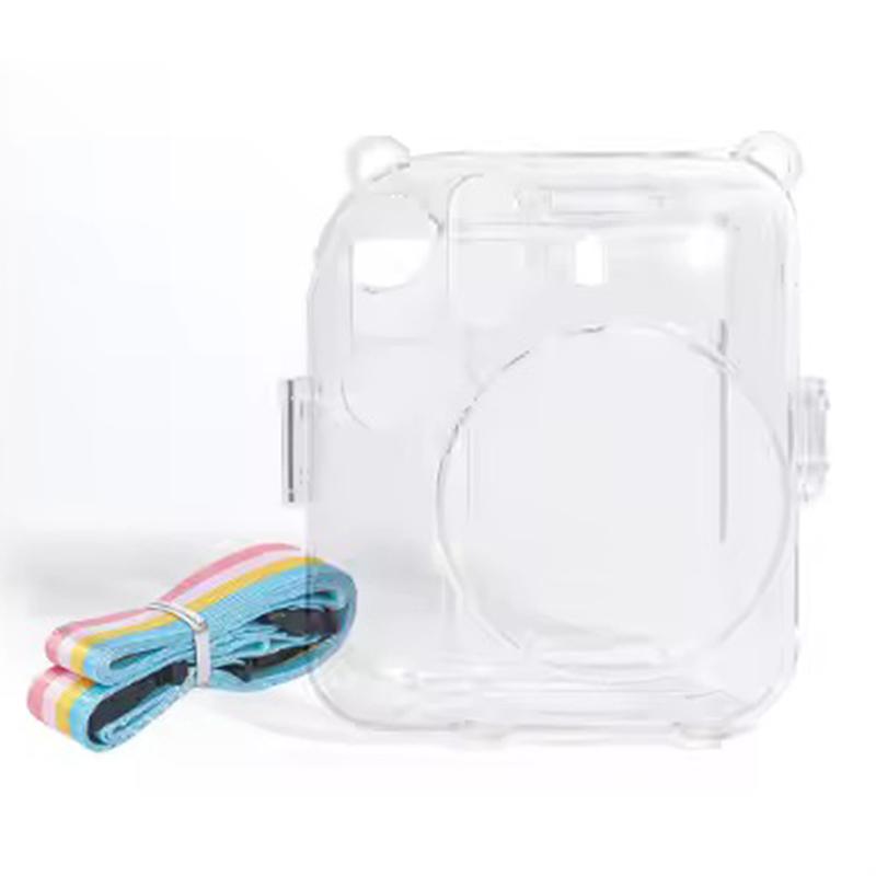 Pro Fujifilm Instax Mini 12 Transparentní pouzdro na fotoaparát Ochranná brašna Kryt s ramenním popruhem Úložná taška