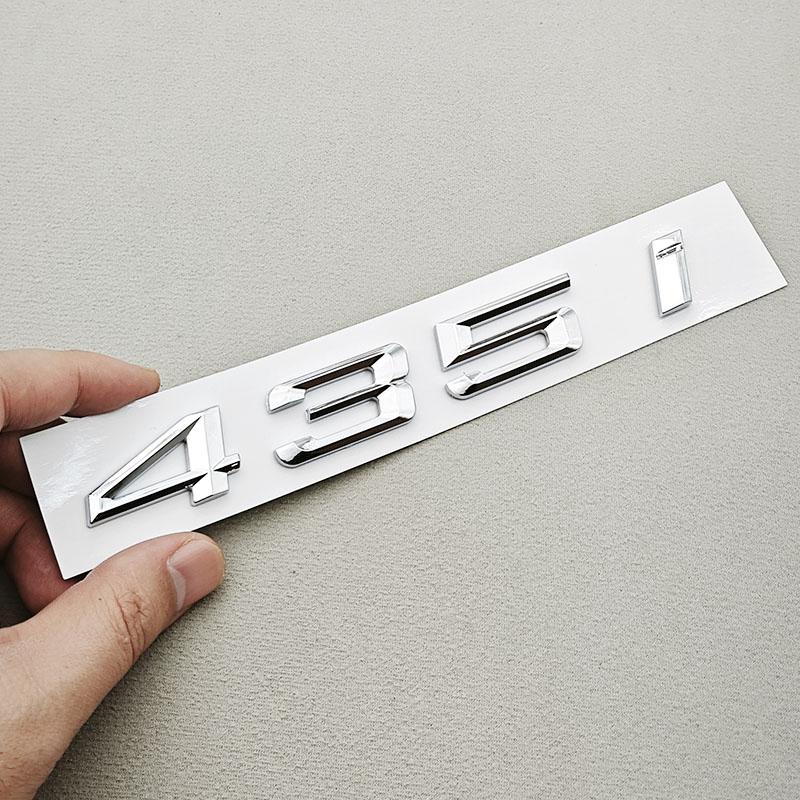 

Gloss Black Chrome 435i 440i Rear Trunk Emblem Letter Badge Sticker For BMW 4 Series F32 F33 F36 Car Styling Accessories