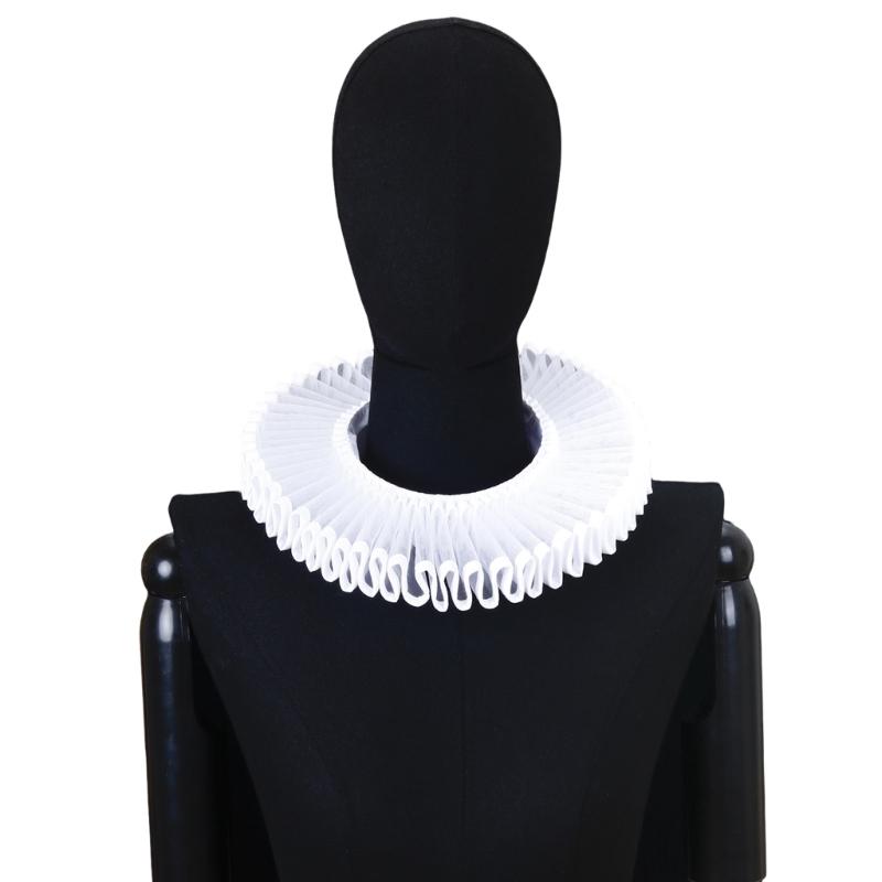 Ретро Воротник с оборками Девочки Косплей Галстук Викторианский Воротник Лацкан Средневековый Косплей Викторианский Галстук с оборками Воротник 1
