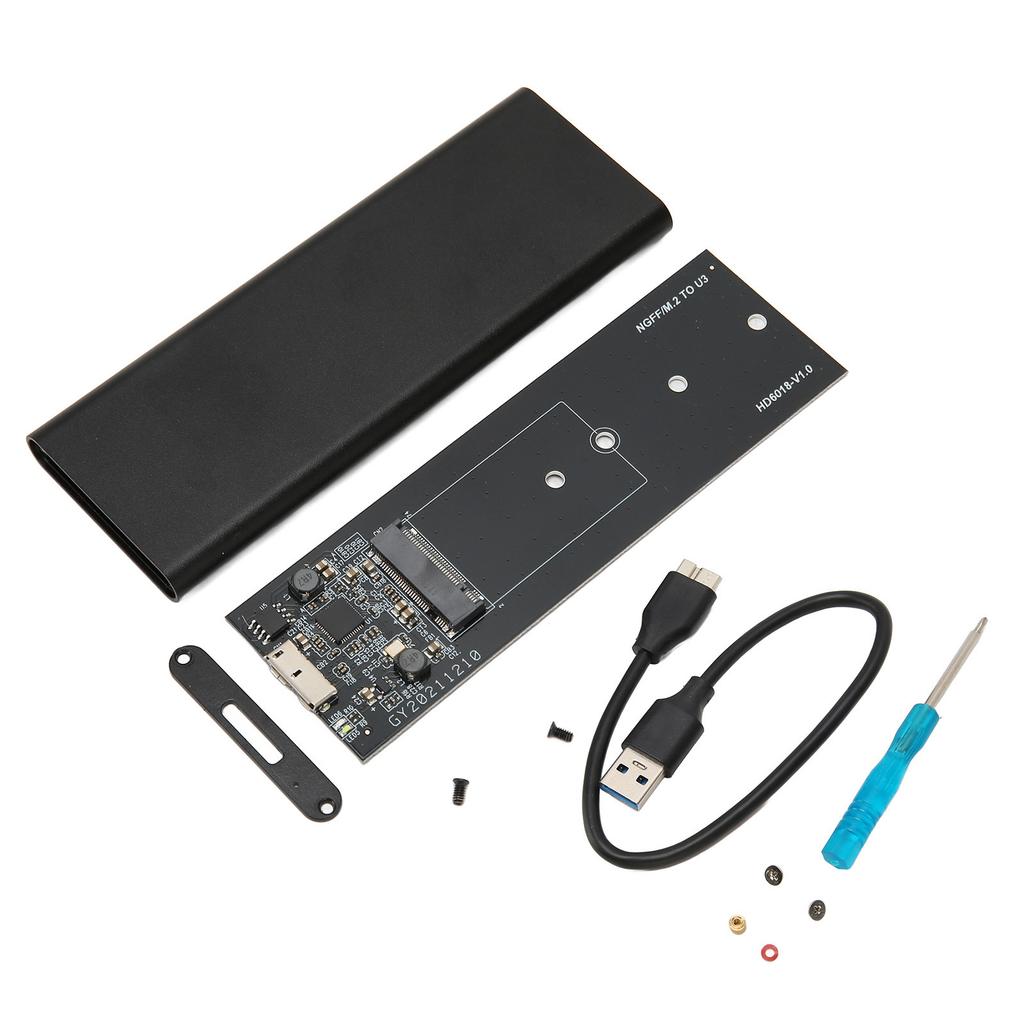 SATA SSD Enclosure M.2 NGFF To USB 3.0 Aluminium Alloy OTG WTG Function Hard Drive Enclosure for Laptop Desktop Black