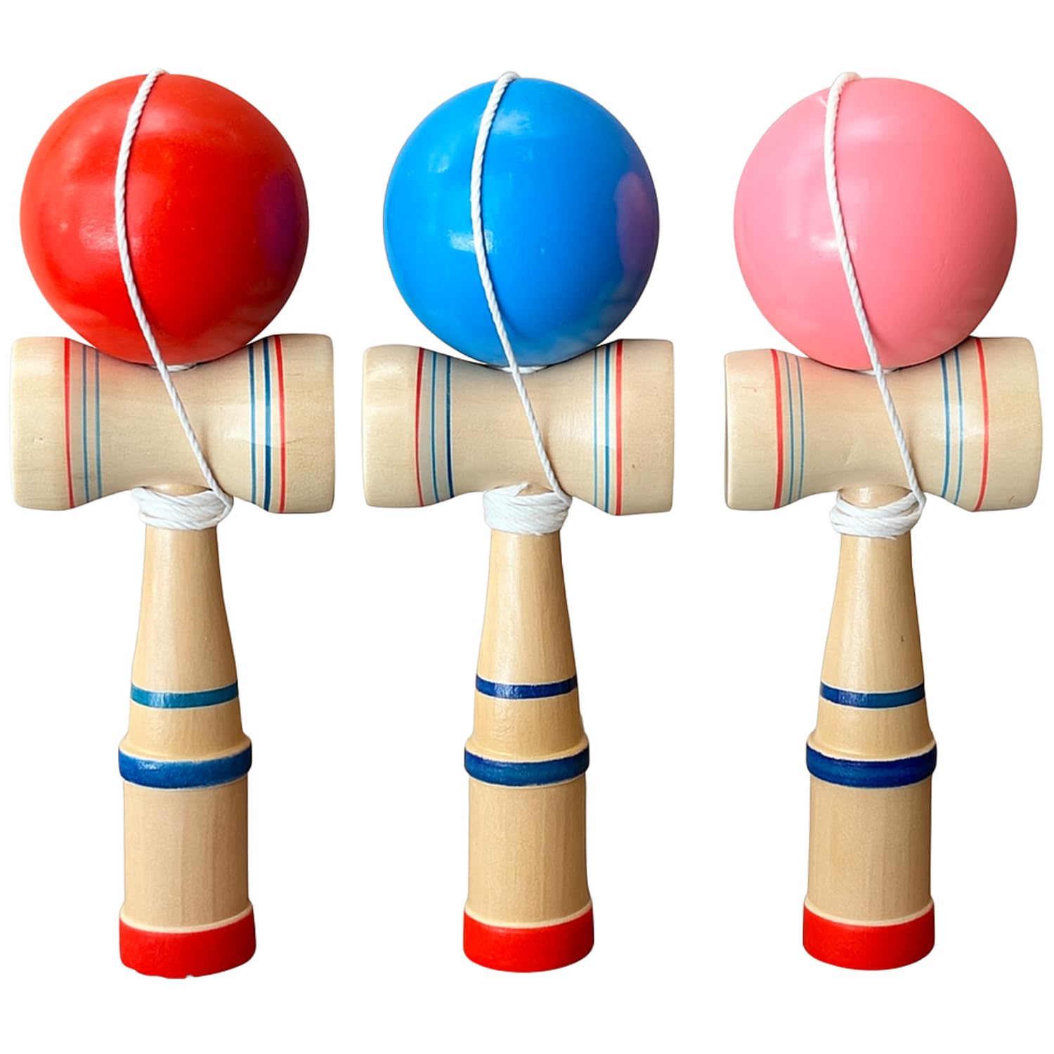 RAYTRUTH Кендама Кендама для учеников начальной школы и простая деревянная развивающая игрушка, набор из 3 предметов, для начинающих детей,