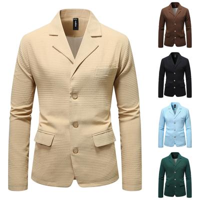 Herren Einreihiger Britischer Modischer Freizeitanzug Jacke Jugendanzug