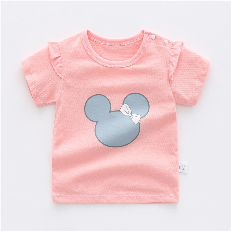 Baby Top Pure Cotton Short-sleeved Baby Girl Summer Thin Children's Clothing 0 Years Old 1 Boy T-shirt 3 Children Half-sleeved Children