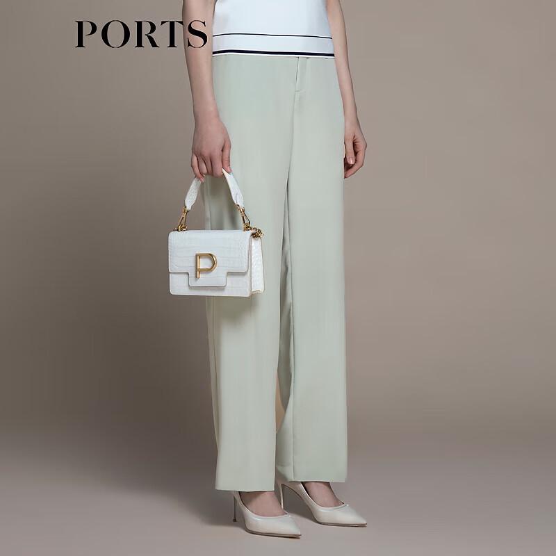 

PORTS Женские широкие брюки для通勤 из смесового шелка M