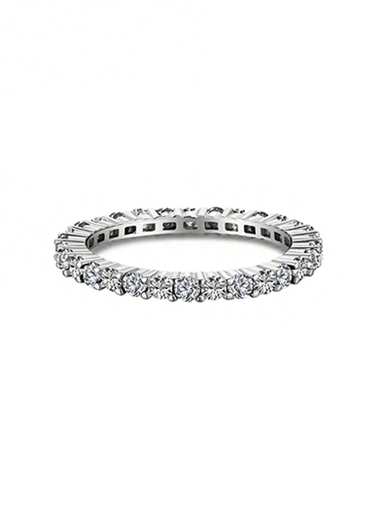 Copper 14mm Simplicity Fashion Full Zircon Stackable Plain Ring Ideal For Women Daily Party Personalized Fine Jewellery