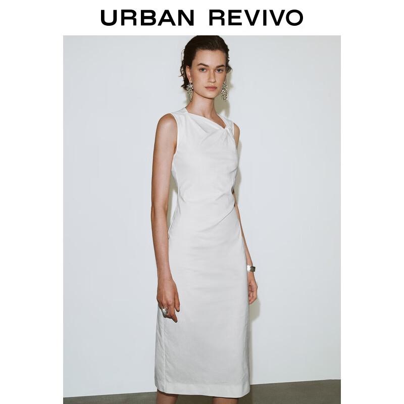 UR2025 Pleated Waist Sleeveless Dress