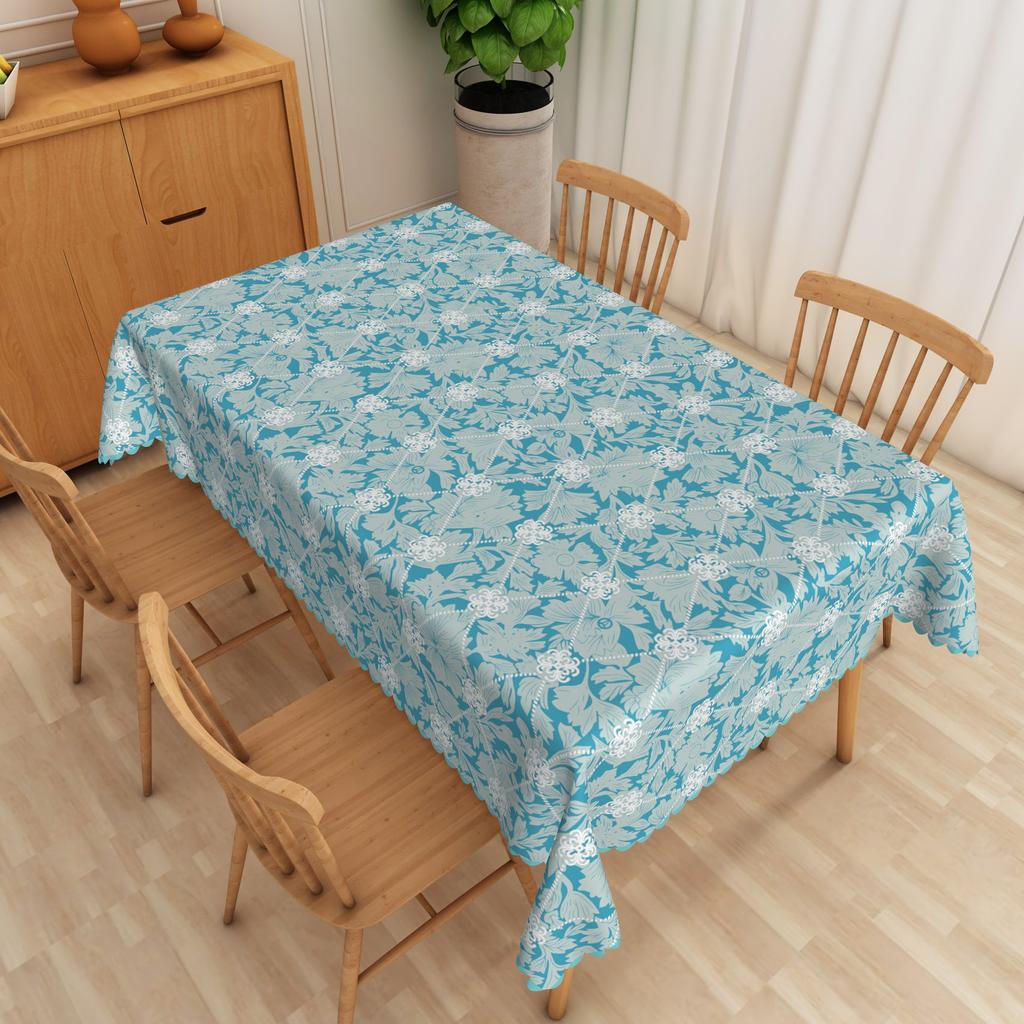 Sunflower Floral Tablecloth Plant Print Waterproof Oilproof Wedding Birthday Party Home Restaurant Dining Table Decor Repeatable