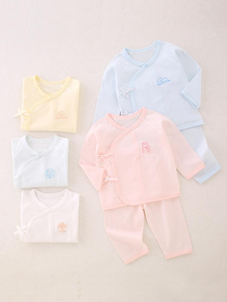 Baby Summer Lightweight Cotton Kimono Set With Antibacterial Feature For Newborns