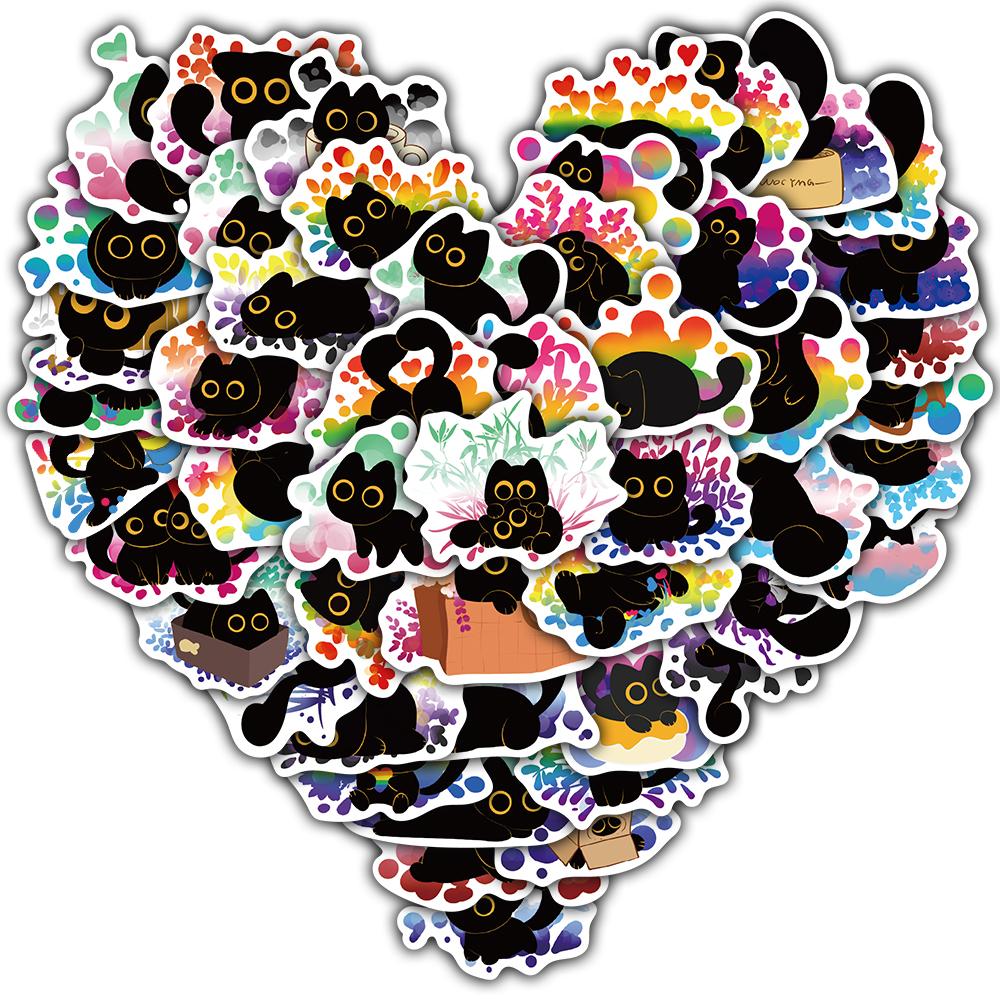 

50/100PCS Cute Yet Scary Face Sticker Laptop Waterproof Luggage Notebook DIY Living Phone Case Stationery Motorcycle Stickers