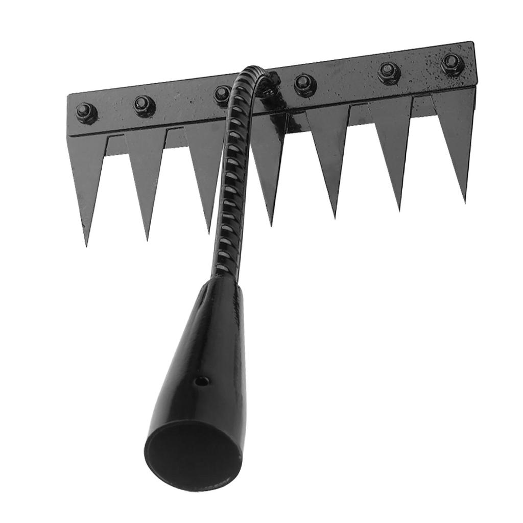 Garden Weeding Rake Heavy Duty Hand Tool Garden Rake Metal Easy To Use Sturdy Versatile Practical Gardening Yard Homeowners