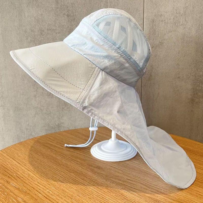 

Baby Kids Sun Hat with Neck Flap - Wide Brim Bucket Fisher Cap, Lightweight Quick-Dry for Beach Summer 2-10Y 50-55cm