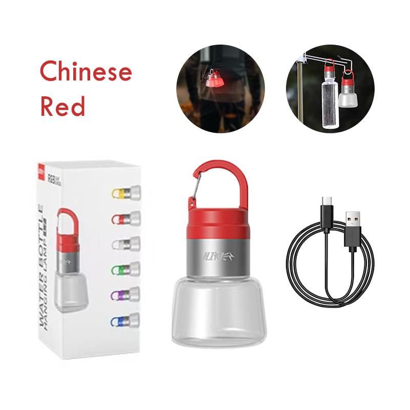 LED Bottle Light Camping Lantern, USB Rechargeable Flowing Light Bottle Lamp, Portable Handheld Hanging Outdoor Multi-Use Light