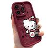 The new KT cat is suitable for iPhone13/14/17ProMax mobile phone case 15pro Apple 12 cute 11E Japan and Korea