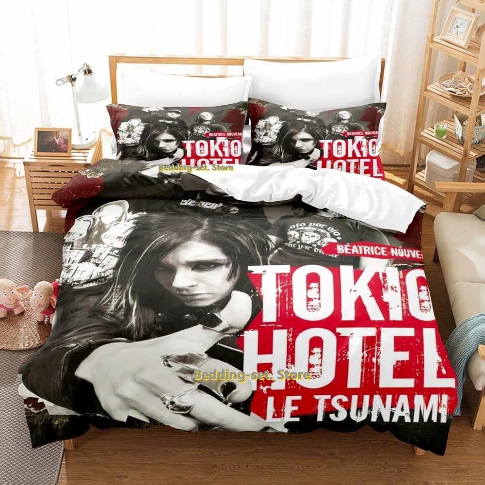 Comforter Tokio Hotel Bedding Set Single Twin Full Queen King Size Bed Set Adult Kid Bedroom Duvet Sets 3D Print Anime Bed