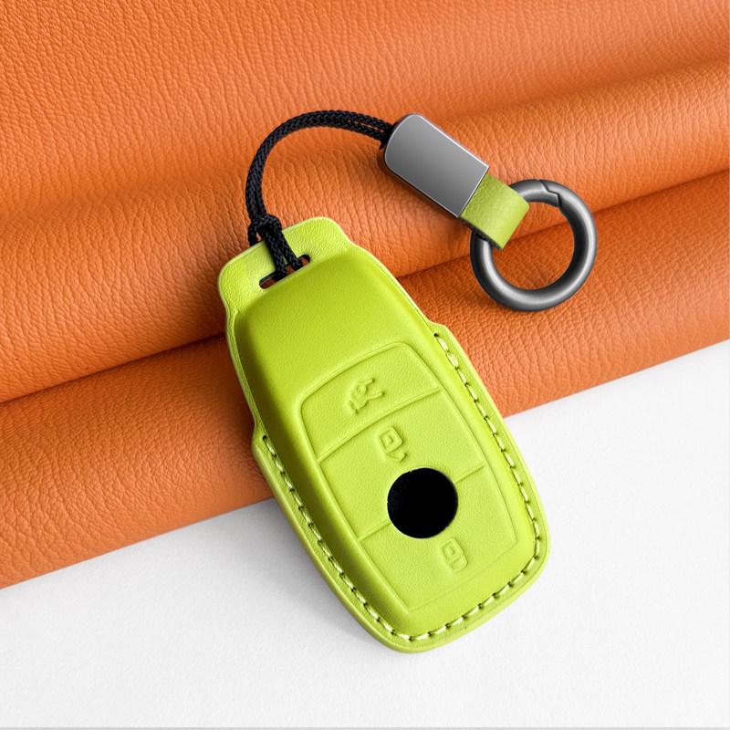 Genuine Leather Key Cover for New Mercedes C200L GLC260L A180L E300L