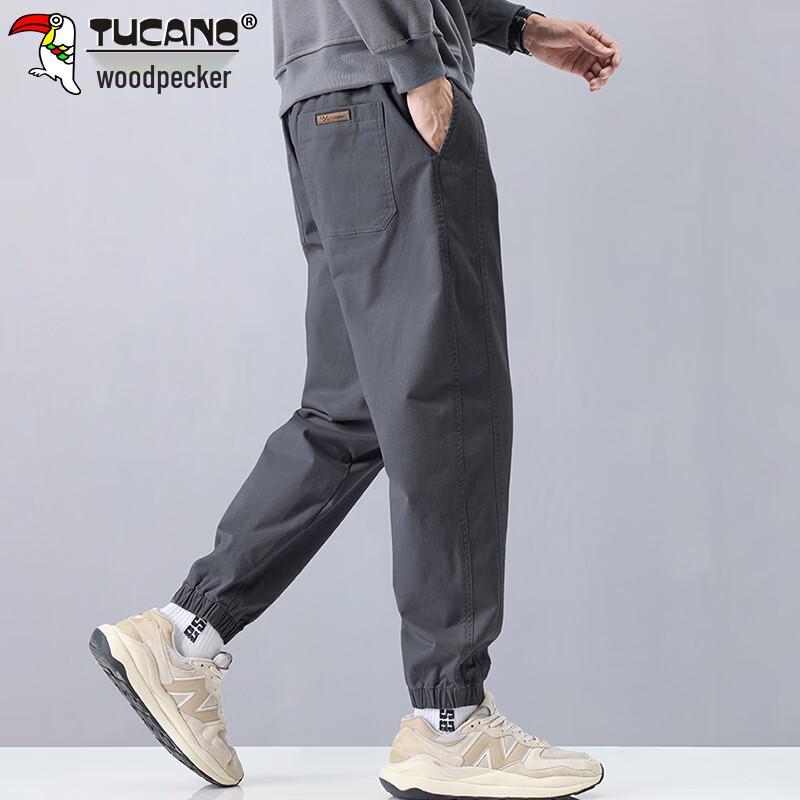 Tucano Men's Autumn/Winter Drawstring Loose Fit Jogger Cargo Pants