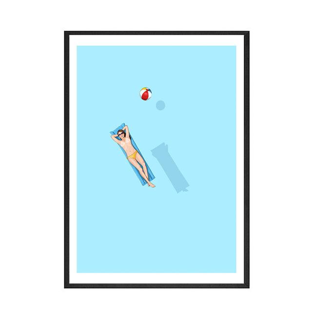 Abstract Minimalist Swimming Pool Holiday Illustration Office Decor Canvas Painting Wall Art Picture Poster Print Home No Frame