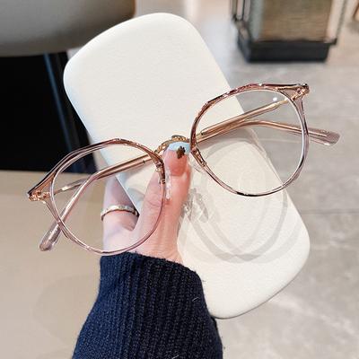 TR90 Women Glasses Frame Polygon Anti Blue Light Korean Stylish Eyeglass Frame for Women Lightweight Durable
