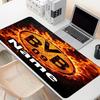 Custom Name Personalized Borussia Dortmund Pattern Mousepad, Laptop PC Desk Mat, Decorative Desk Mat for Home Keyboard Pad Gift