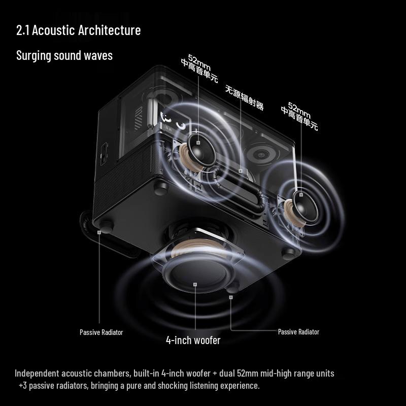 EDIFIER NEW CYBER Desktop Bluetooth Speaker with Ambient Light (CN version)