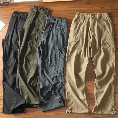 Outdoor Work Pants Men's Loose Straight Leg Casual Pants Summer Hiking Quick Drying Pants Waterproof Quick Drying Assault Pants