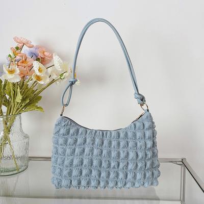 Large Totes Women Handbags  New Pleated Underarm Purses Women Casual Shoulder Messenger Bag Soft Zipper Crossbody Hobo Bag