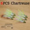6 pezzi #4 Crazy Charlie Esca da Pesca a Mosca Amo Barbelato per Bonefish Bass Tarpon Acqua Dolce e Salata Mosche Affondanti Veloci