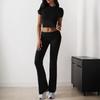 2026 Spring and Summer New Popular Casual Fashion Suit Solid Color Versatile Short-sleeved Trousers Two-piece Set