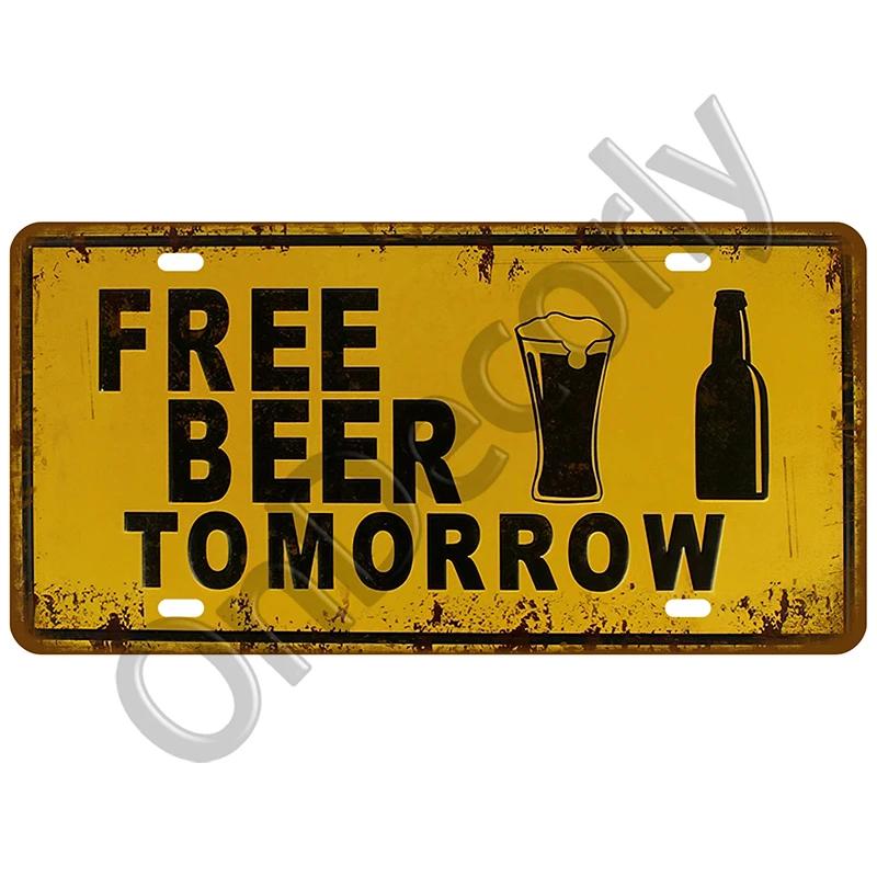 Tin Sign Plate Home Decor Vintage Metal Sign Funny Poster Tinplate Coffee For Bar Pub Club Man Cave Wall Decoration Wine Beer