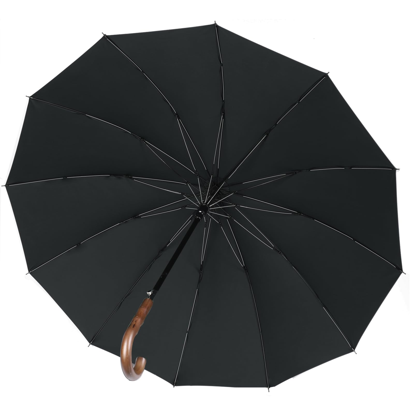 

Специализированный для ветра Zruier Long Rain 230T Высокопрочное стекловолокно 12 Super Water Large Ветрозащитный прыжок Подходит для солнечной и дождливой погоды Чехол для хранения чёрный