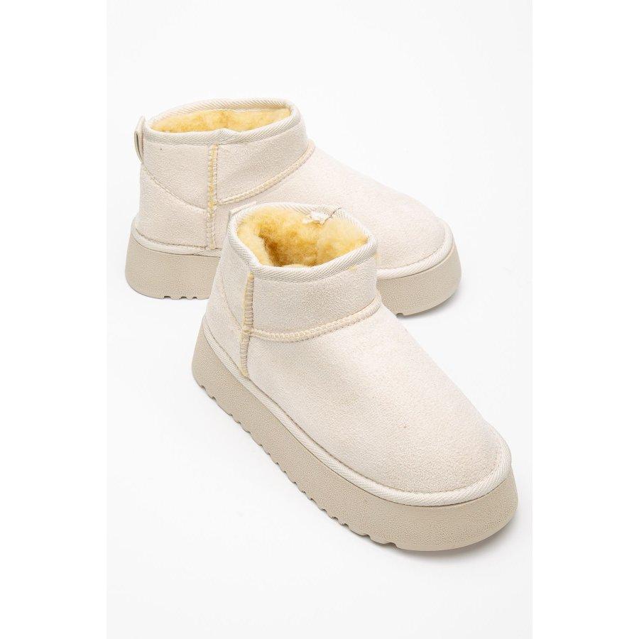 Women's Thick Soled Faux Fur Lined Casual Boots