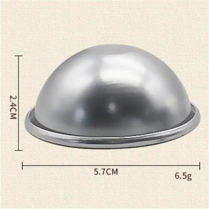 2025 Round Half Ball Sphere Shaped Aluminum Cake Pan Fondant Decorating Pastry Tools Cake Mold Cake Tins Baking Moulds Baking