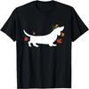 Dachshund Thanksgiving Pilgrim Fall T-Shirt
