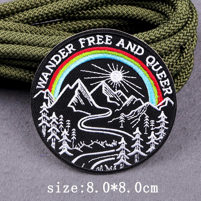 Abenteuer Camping Aufnäher Für Kleidung Wildnis Outdoor Aufnäher Aufbügel Aufnäher Für Kleidung Schmelzbar Stickerei Aufnäher Für Kleidung
