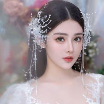 1Pc Korean Simple Jewelry Accessories Butterfly Bead Tassel Hair Pins For Women Girl Silver Color Hair Clip Side Clip