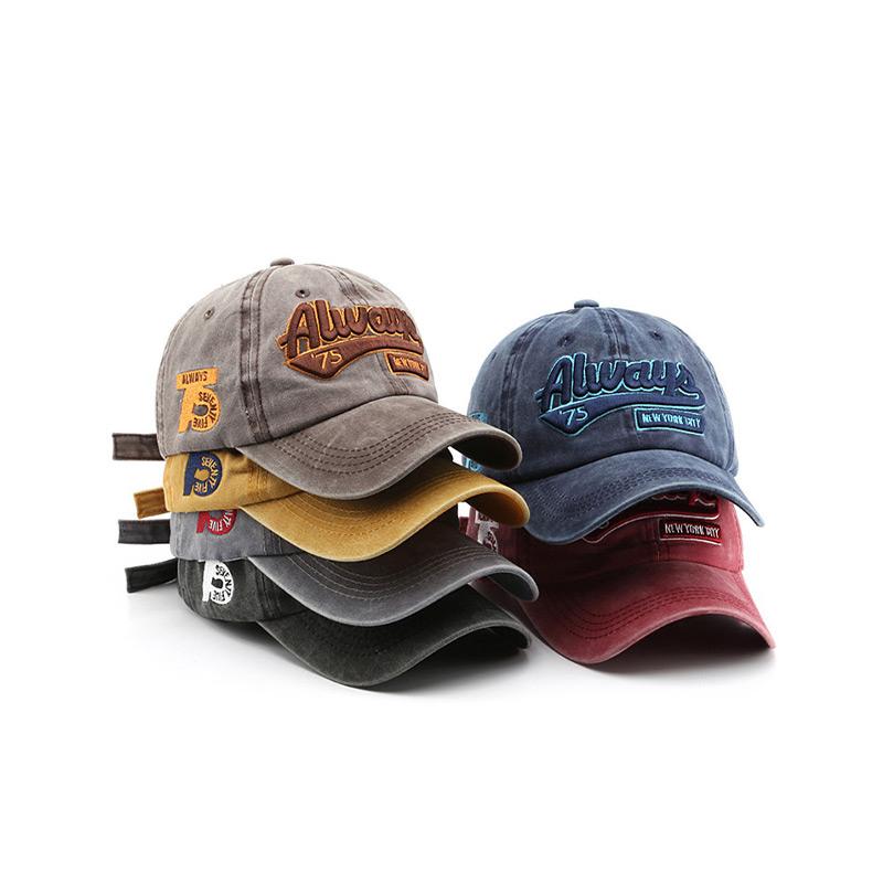 Washed Retro Baseball Cap Summer High-Quality Sun Hat for Men Women Outdoor Sports Breathable Cotton Fashion Adjustable Cap