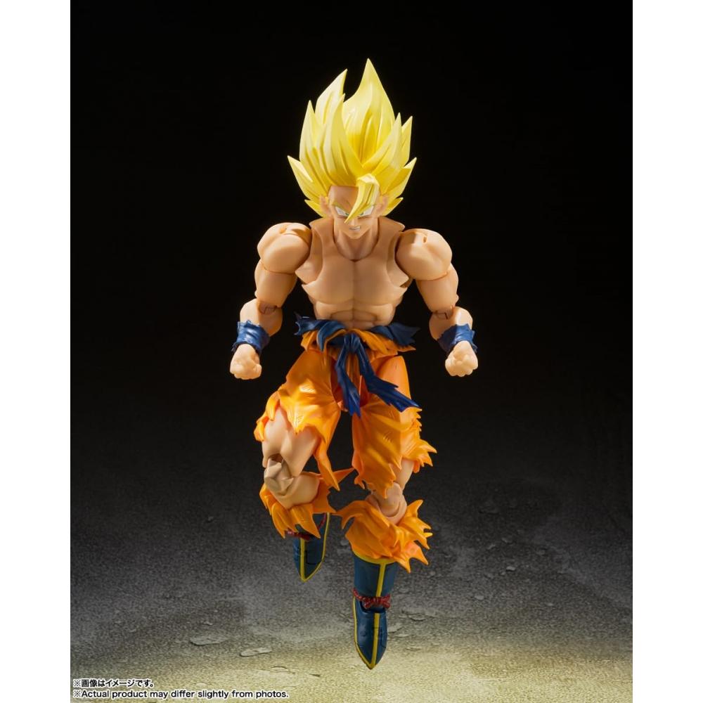 Bandai SPIRITS SHFiguarts Dragon Ball Super Saiyan Son Goku -Legendarisk Super Saiyan- Omtrent 145 mm ABS & PVC malt bevegelig figur