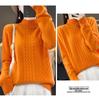 Women's Heavyweight Cable Knit Cashmere Sweater Pullover - Extra Thick 100% Wool Base Layer for Autumn/Winter